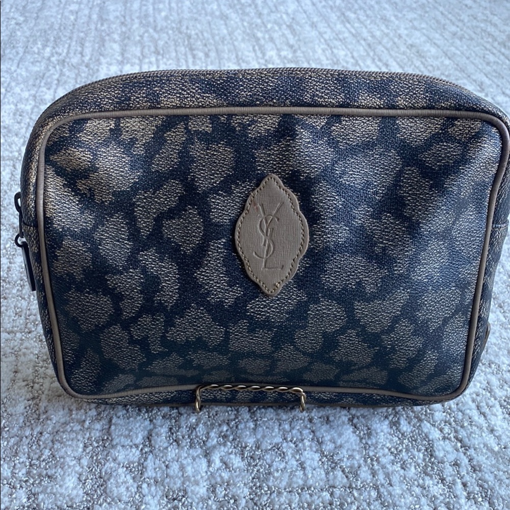 Yves Saint Laurent Men's Black and Brown Bag